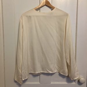 Eileen Fisher Ivory Silk Blouse